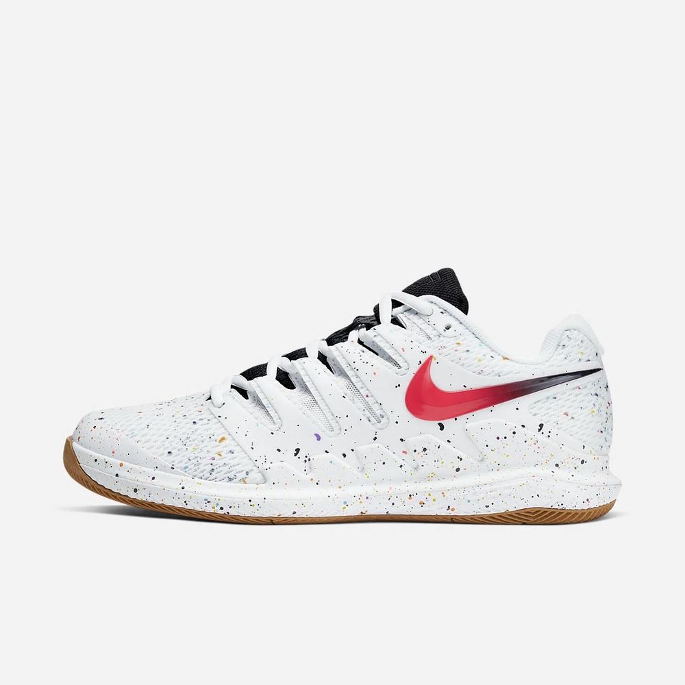 Chaussure De Tennis Nike NikeCourt Air Zoom Vapor X Blanche 7892-165 White/Oracle Aqua/Off Noir/Laser Crimson Homme | HVB-24252799